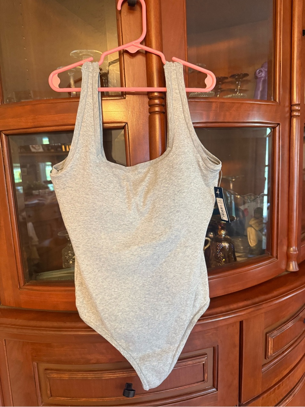 Gap Cotton Rib Bodysuit – Heather Gray – Size Medium – BNWT